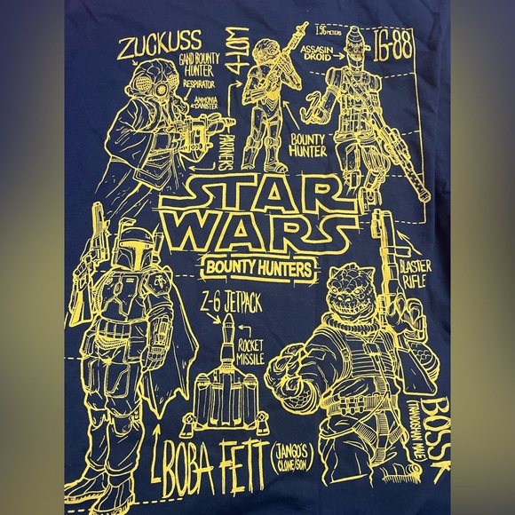 Star Wars Bounty Hunters T-shirt Funko Size Lg Smuggler’s Bounty - Picture 4 of 6